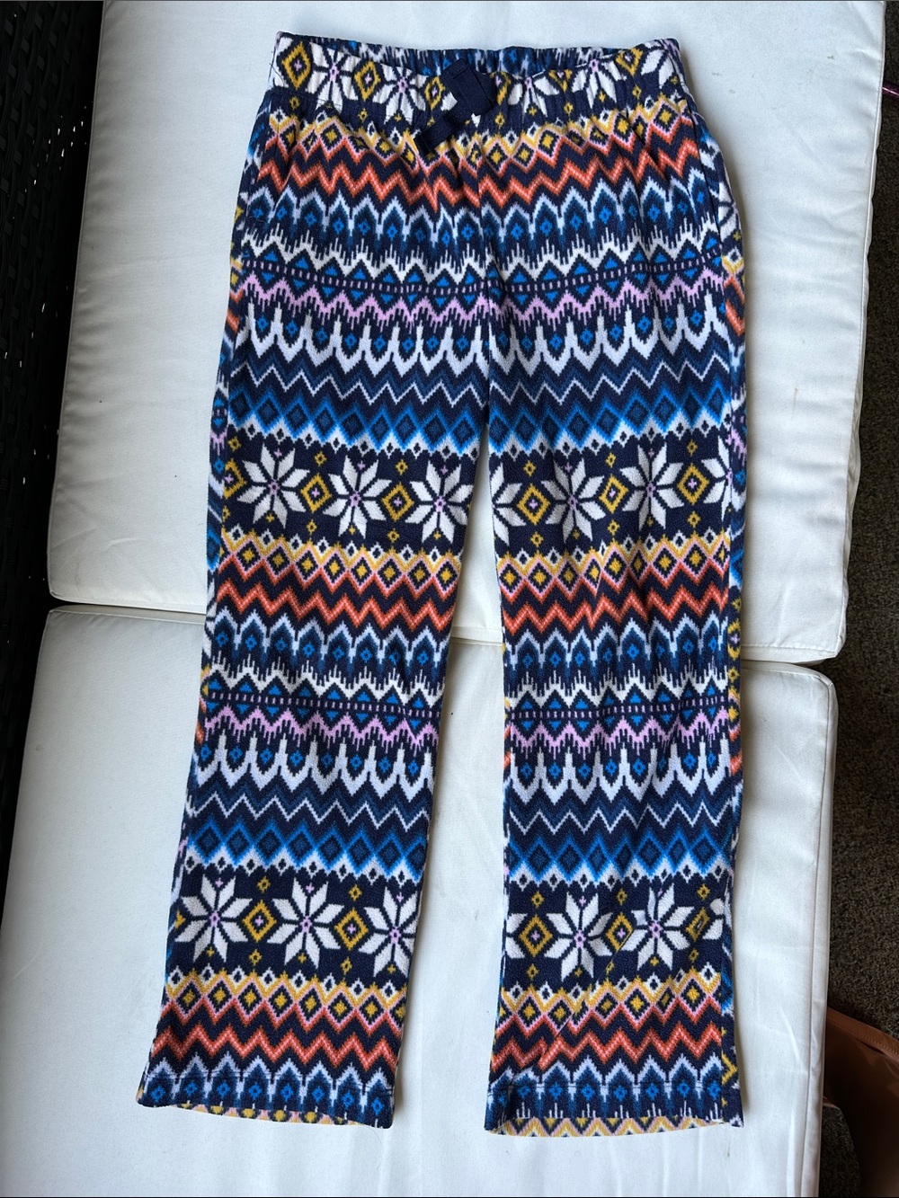 Old Navy Kids Cozy Patterned Pajama Bottoms - Navy, Blue, Pink, Yellow